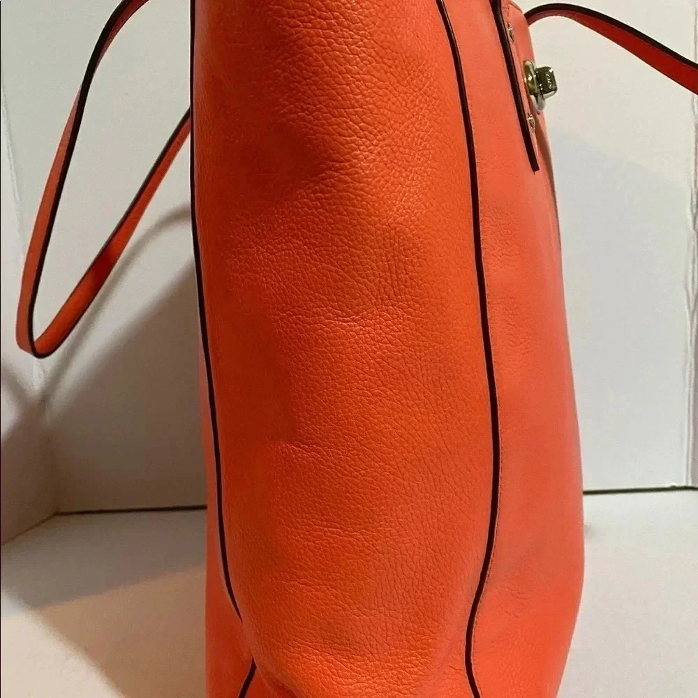 Coach coral leather